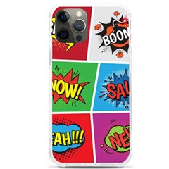 Pop Art Comic Vector Speech Cartoon Bubbles Popart Style With Humor Text Boom Bang Bubbling Expressi Iphone 12 Pro Max Tpu Uv Print Case by Amaryn4rt