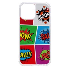 Pop Art Comic Vector Speech Cartoon Bubbles Popart Style With Humor Text Boom Bang Bubbling Expressi Iphone 13 Pro Max Tpu Uv Print Case by Amaryn4rt