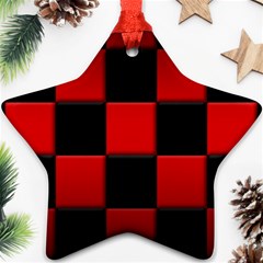 Black And Red Backgrounds- Ornament (star) by Amaryn4rt