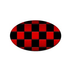 Black And Red Backgrounds- Sticker Oval (100 Pack) by Amaryn4rt