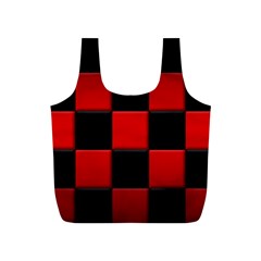 Black And Red Backgrounds- Full Print Recycle Bag (s) by Amaryn4rt