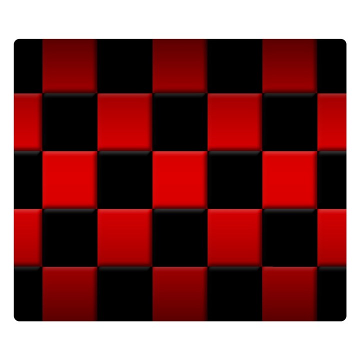 Black And Red Backgrounds- Two Sides Premium Plush Fleece Blanket (Small)