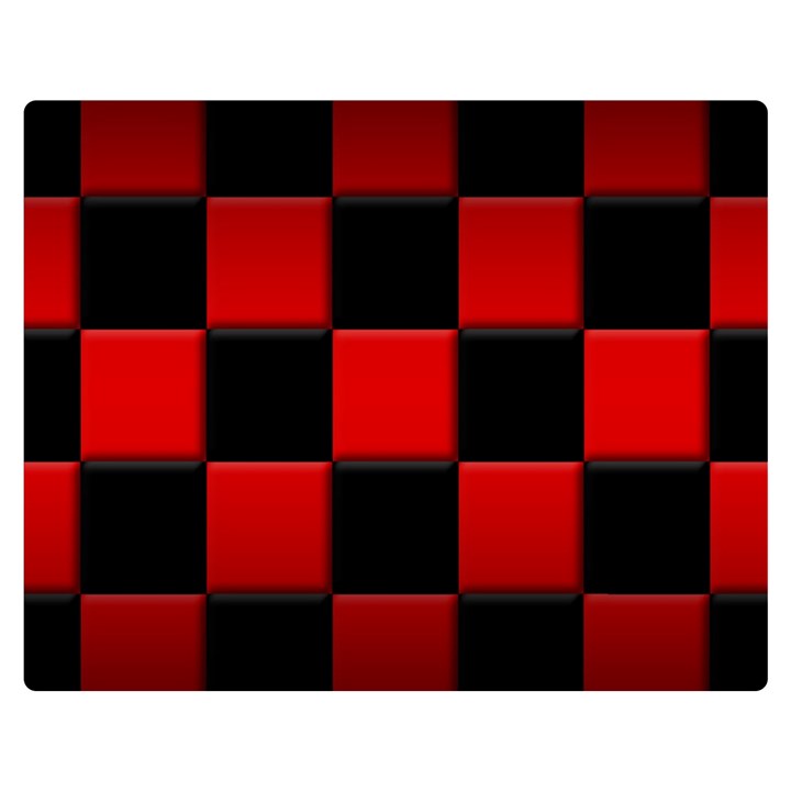 Black And Red Backgrounds- Two Sides Premium Plush Fleece Blanket (Medium)