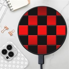 Black And Red Backgrounds- Wireless Fast Charger(black) by Amaryn4rt