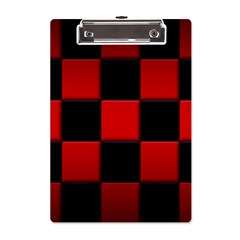 Black And Red Backgrounds- A5 Acrylic Clipboard by Amaryn4rt