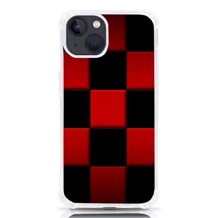 Black And Red Backgrounds- iPhone 13 TPU UV Print Case