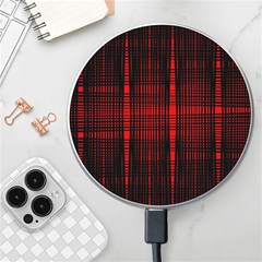 Black And Red Backgrounds Wireless Fast Charger(white) by Amaryn4rt