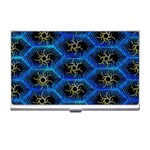 Blue Bee Hive Pattern- Business Card Holder Front