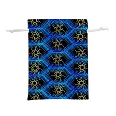 Blue Bee Hive Pattern- Lightweight Drawstring Pouch (s) by Amaryn4rt