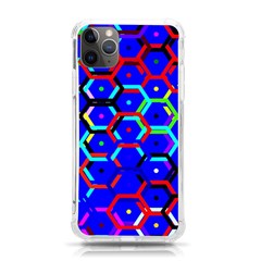 Blue Bee Hive Pattern Iphone 11 Pro Max 6 5 Inch Tpu Uv Print Case by Amaryn4rt