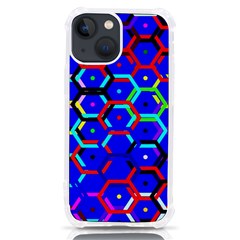 Blue Bee Hive Pattern Iphone 13 Mini Tpu Uv Print Case by Amaryn4rt