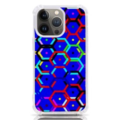 Blue Bee Hive Pattern Iphone 13 Pro Tpu Uv Print Case by Amaryn4rt