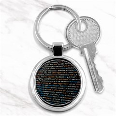 Close Up Code Coding Computer Key Chain (round) by Amaryn4rt