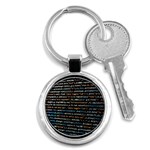 Close Up Code Coding Computer Key Chain (Round) Front