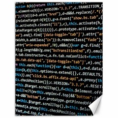 Close Up Code Coding Computer Canvas 12  X 16  by Amaryn4rt