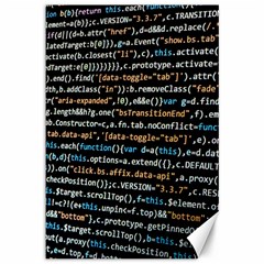 Close Up Code Coding Computer Canvas 12  X 18  by Amaryn4rt