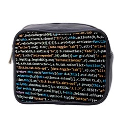 Close Up Code Coding Computer Mini Toiletries Bag (two Sides) by Amaryn4rt