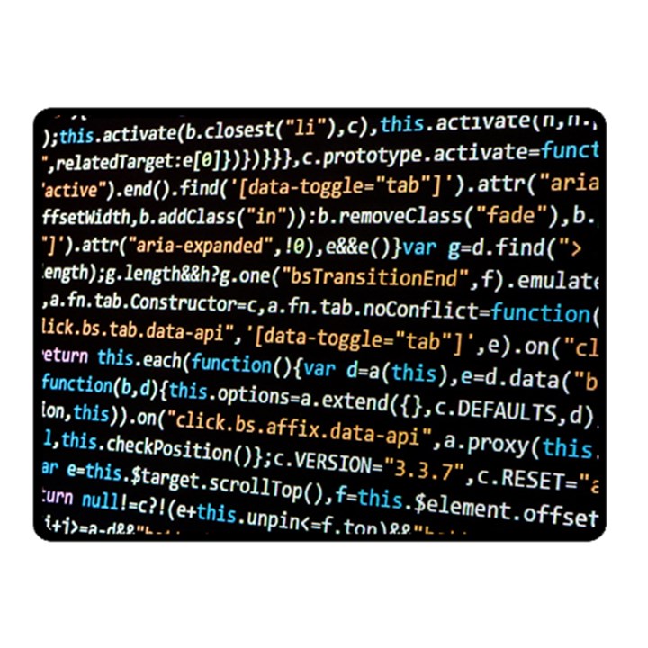 Close Up Code Coding Computer Fleece Blanket (Small)