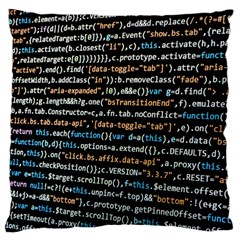 Close Up Code Coding Computer Large Cushion Case (one Side) by Amaryn4rt