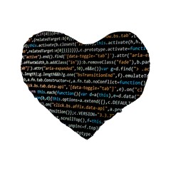 Close Up Code Coding Computer Standard 16  Premium Heart Shape Cushions by Amaryn4rt