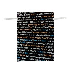 Close Up Code Coding Computer Lightweight Drawstring Pouch (s) by Amaryn4rt