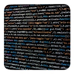 Close Up Code Coding Computer Square Glass Fridge Magnet (4 Pack) by Amaryn4rt