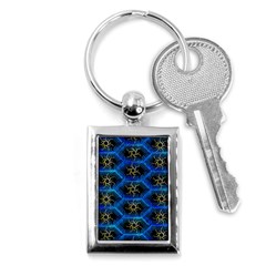 Blue Bee Hive Key Chain (rectangle) by Amaryn4rt