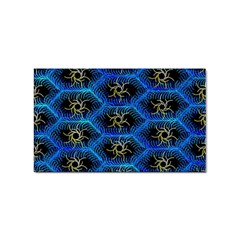 Blue Bee Hive Sticker (rectangular) by Amaryn4rt