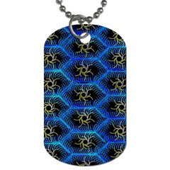 Blue Bee Hive Dog Tag (one Side) by Amaryn4rt