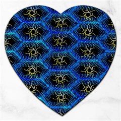 Blue Bee Hive Jigsaw Puzzle (heart) by Amaryn4rt