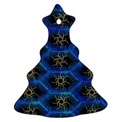 Blue Bee Hive Christmas Tree Ornament (two Sides)