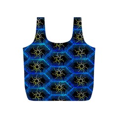 Blue Bee Hive Full Print Recycle Bag (s) by Amaryn4rt