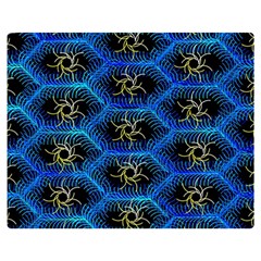 Blue Bee Hive Two Sides Premium Plush Fleece Blanket (medium) by Amaryn4rt