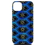 Blue Bee Hive iPhone 14 Plus Black UV Print Case Front