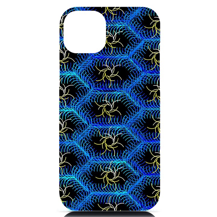 Blue Bee Hive iPhone 14 Plus Black UV Print Case