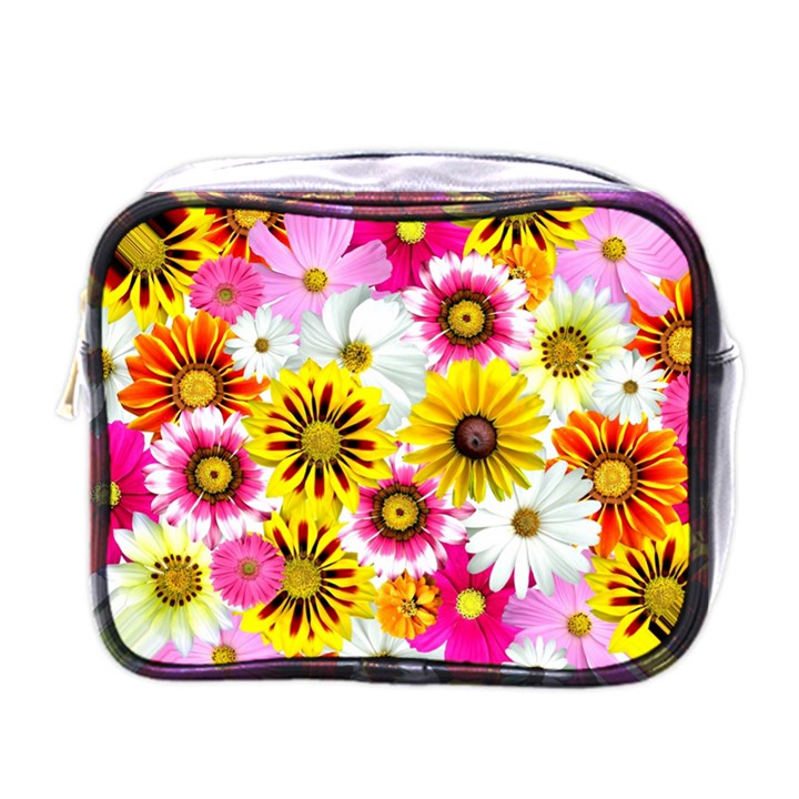 Flowers Blossom Bloom Nature Plant Mini Toiletries Bag (One Side)