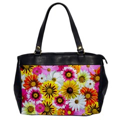 Flowers Blossom Bloom Nature Plant Oversize Office Handbag by Amaryn4rt