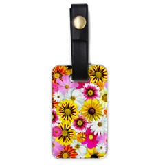 Flowers Blossom Bloom Nature Plant Luggage Tag (one Side) by Amaryn4rt