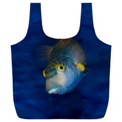 Fish Blue Animal Water Nature Full Print Recycle Bag (xxxl) by Amaryn4rt