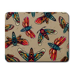 Tattoos Colorful Seamless Pattern Small Mousepad by Amaryn4rt