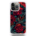 Vintage Flash Tattoos Designs Seamless Pattern iPhone 13 Pro TPU UV Print Case Front