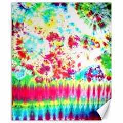 Pattern Decorated Schoolbus Tie Dye Canvas 8  X 10  by Amaryn4rt