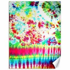 Pattern Decorated Schoolbus Tie Dye Canvas 18  X 24  by Amaryn4rt