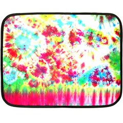 Pattern Decorated Schoolbus Tie Dye Two Sides Fleece Blanket (mini) by Amaryn4rt