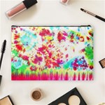 Pattern Decorated Schoolbus Tie Dye Cosmetic Bag (Large) Back