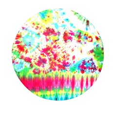 Pattern Decorated Schoolbus Tie Dye Mini Round Pill Box by Amaryn4rt