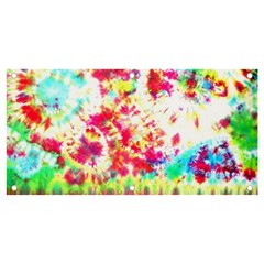 Pattern Decorated Schoolbus Tie Dye Banner And Sign 4  X 2  by Amaryn4rt