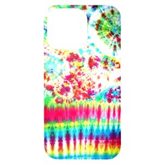 Pattern Decorated Schoolbus Tie Dye Iphone 14 Pro Max Black Uv Print Case by Amaryn4rt