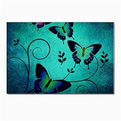 Texture Butterflies Background Postcards 5  X 7  (pkg Of 10) by Amaryn4rt