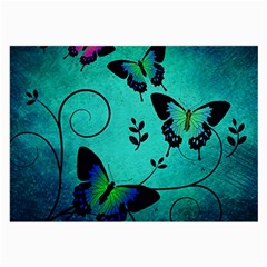 Texture Butterflies Background Large Glasses Cloth (2 Sides) by Amaryn4rt